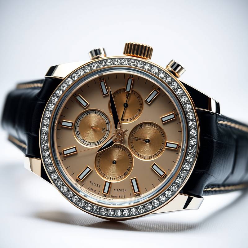 Detailed product photography of luxury watches in Studio X showcasing intricate details and craftsmanship.